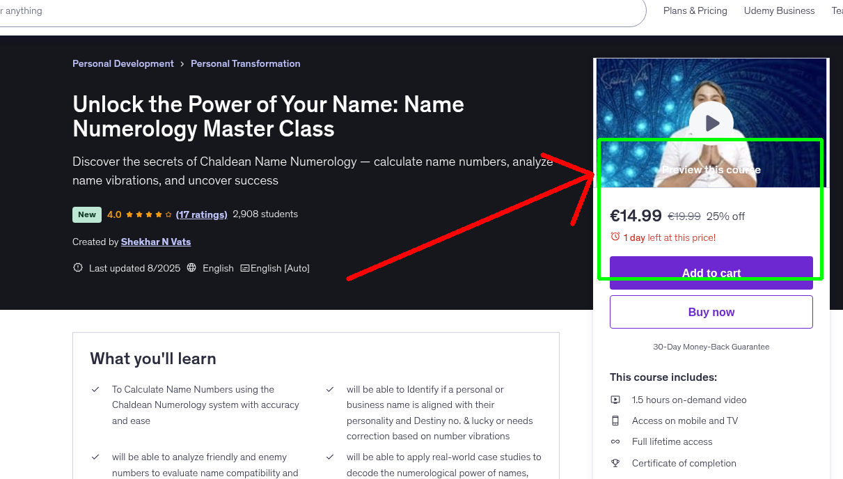 Unlock the Power of Your Name: Name Numerology Master Class