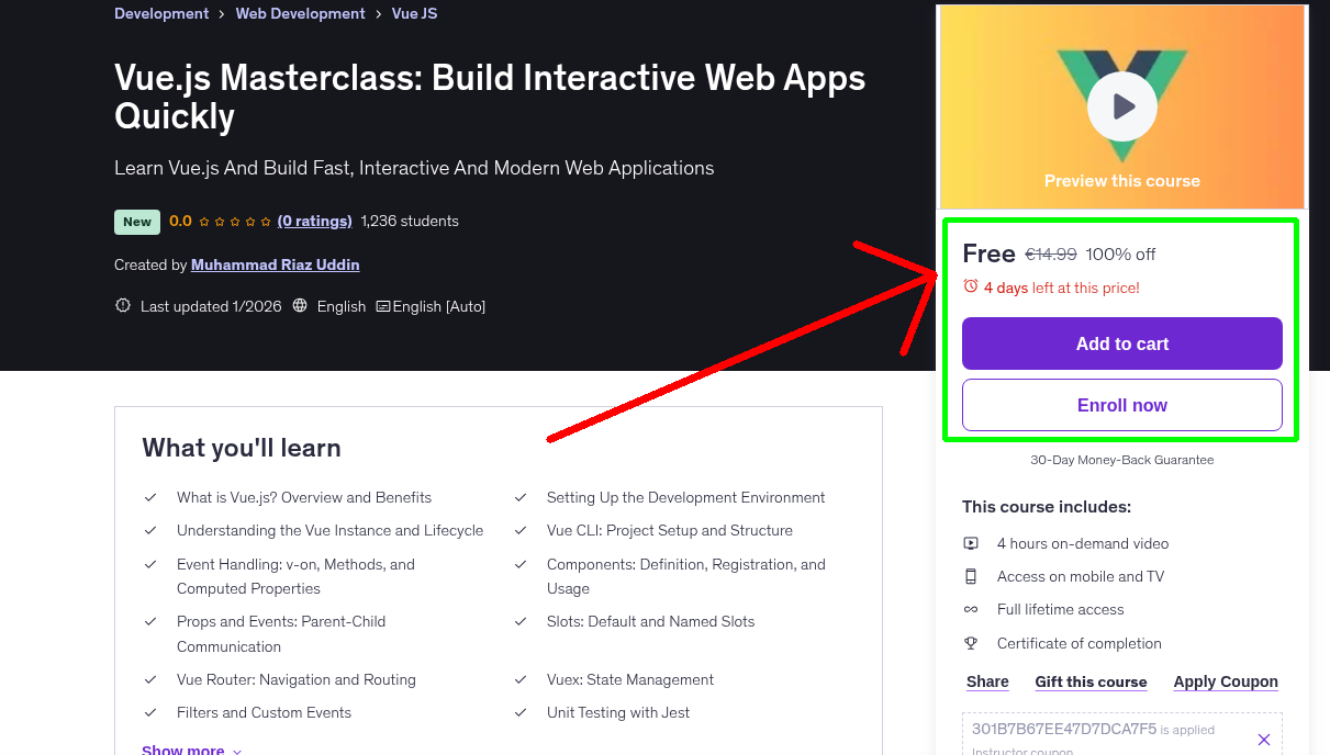 Vue.js Masterclass: Build Interactive Web Apps Quickly