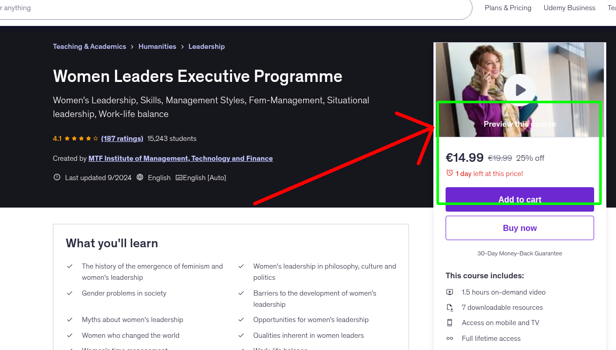 Women Leaders Executive Programme
