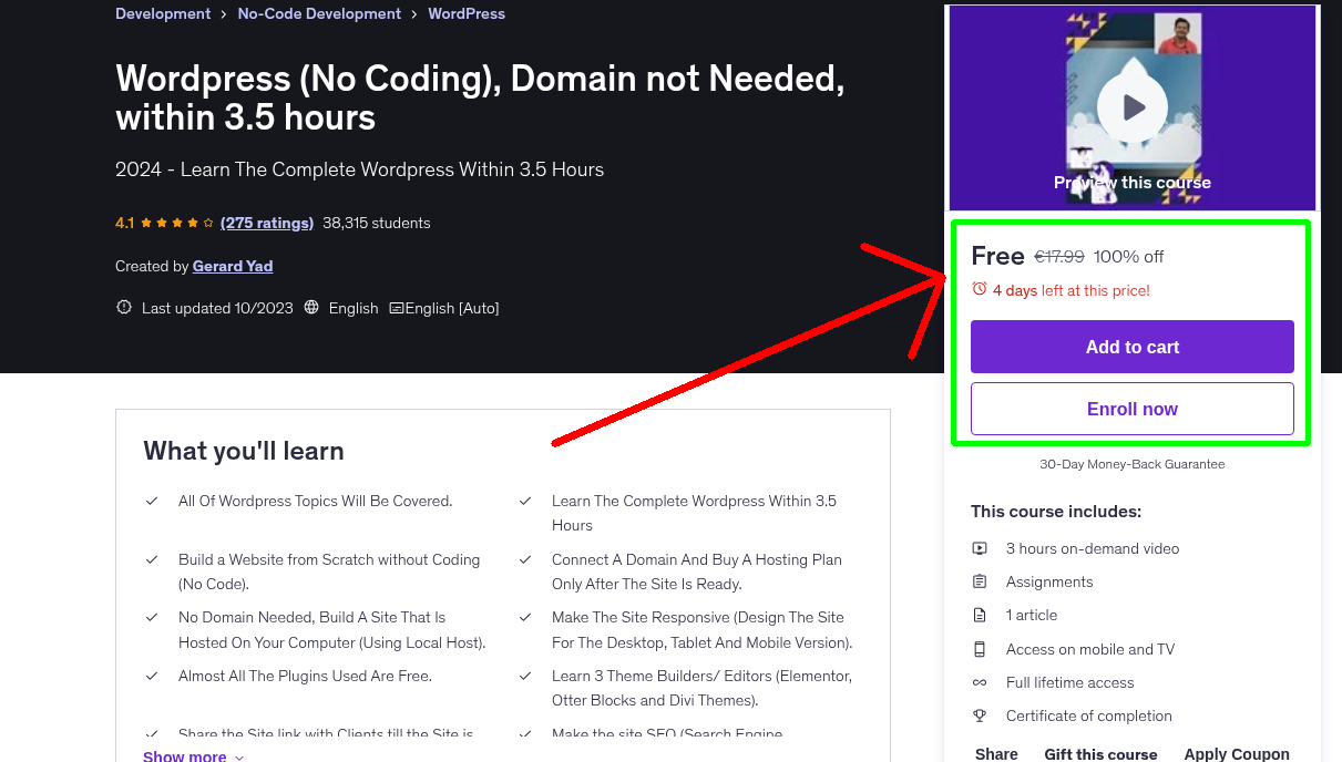 Wordpress (No Coding), Domain not Needed, within 3.5 hours