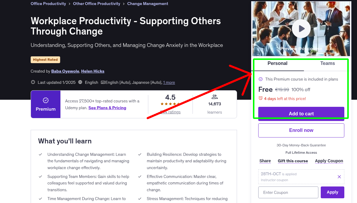 Workplace Productivity - Supporting Others Through Change