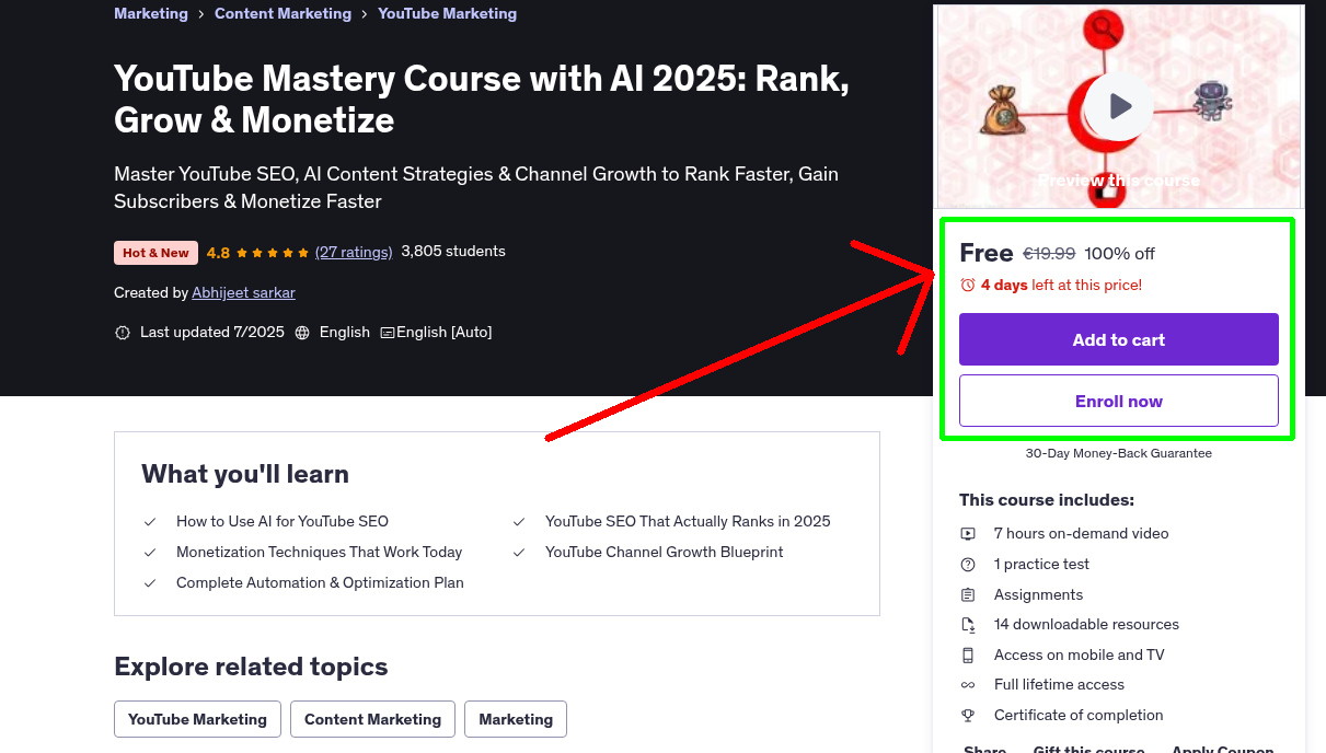 YouTube Mastery Course with AI 2025: Rank, Grow & Monetize