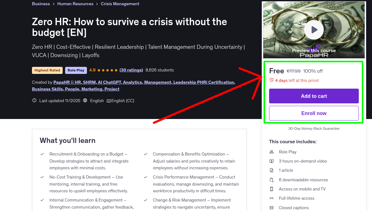 Zero HR: How to survive a crisis without the budget [EN]